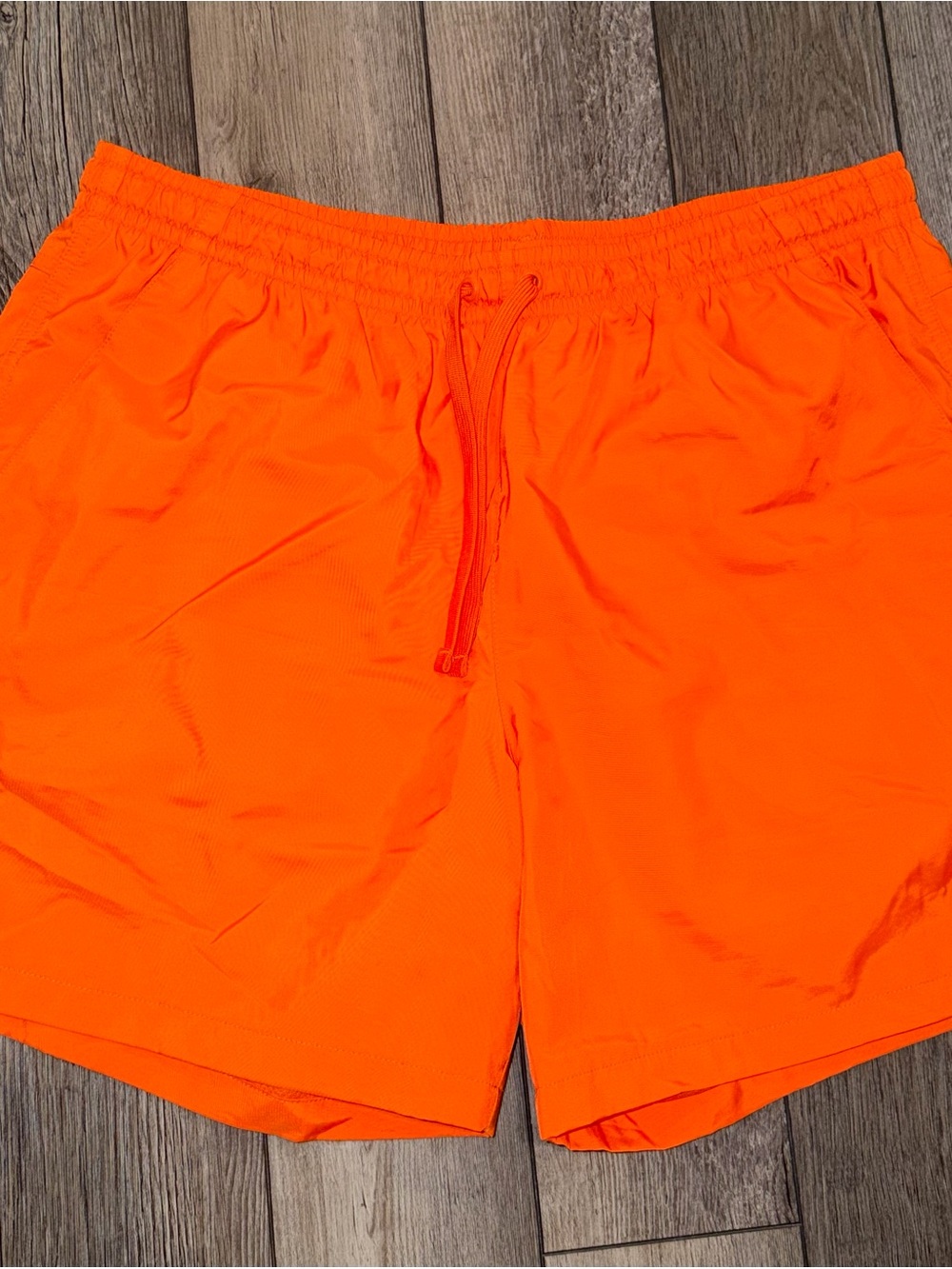 Nike Men's Bright Orange Athletic Shorts - 7” Inseam